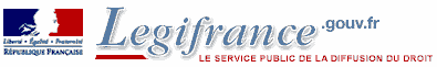 Retourner à la page d'accueil de Légifrance